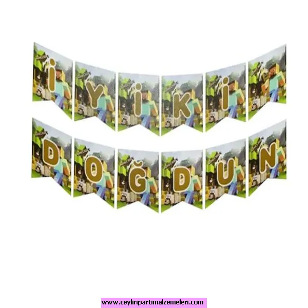 Minecraft Temalı Banner